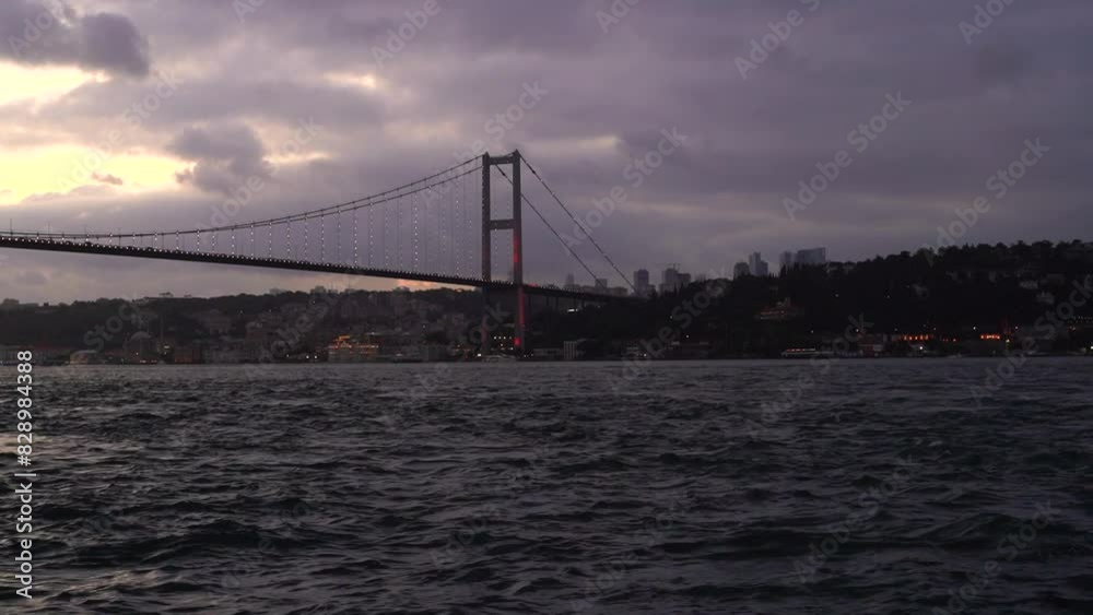 Turkey,Istanbul;2024 May 25; Magnificent Bosphorus video shot from Beylerbeyi region.Bosphorus night view. Bosporus Bridge ,15th July Martyrs Bridge . (15 Temmuz Sehitler Koprusu). Istanbul Turkey,Istanbul;2024 May 25; Magnificent Bosphorus video shot from Beylerbeyi region.Bosphorus night view. Bosporus Bridge ,15th July Martyrs Bridge . (15 Temmuz Sehitler Koprusu). Istanbul