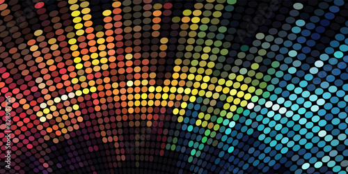 A Multitude of Colorful Transparent Dots Backdrop