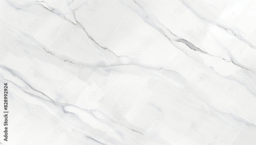 Fototapeta premium White Marble Texture with Subtle Grey Veins, Minimalist Design