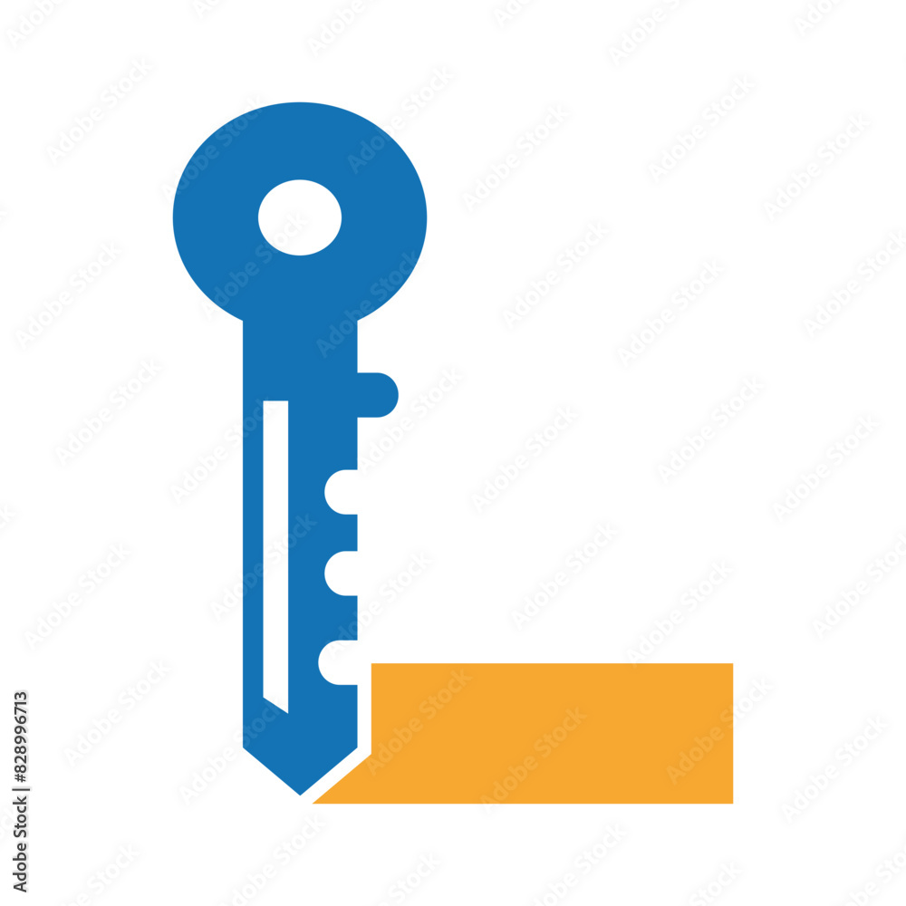 Key Logo combine with letter L vector template Key Logo combine with letter L vector template