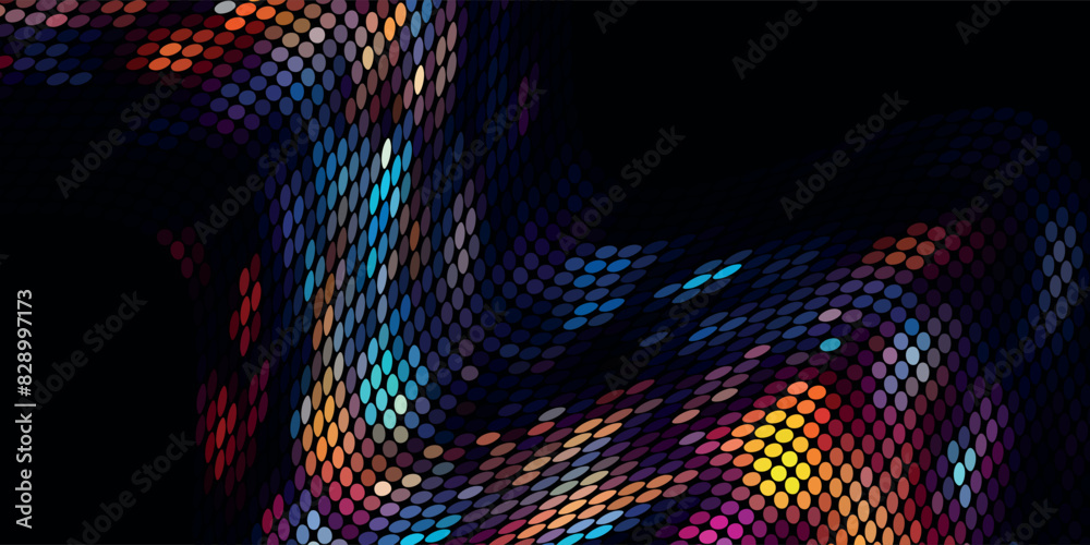 Obraz premium Abstract colorful halftone texture dots pattern. vector