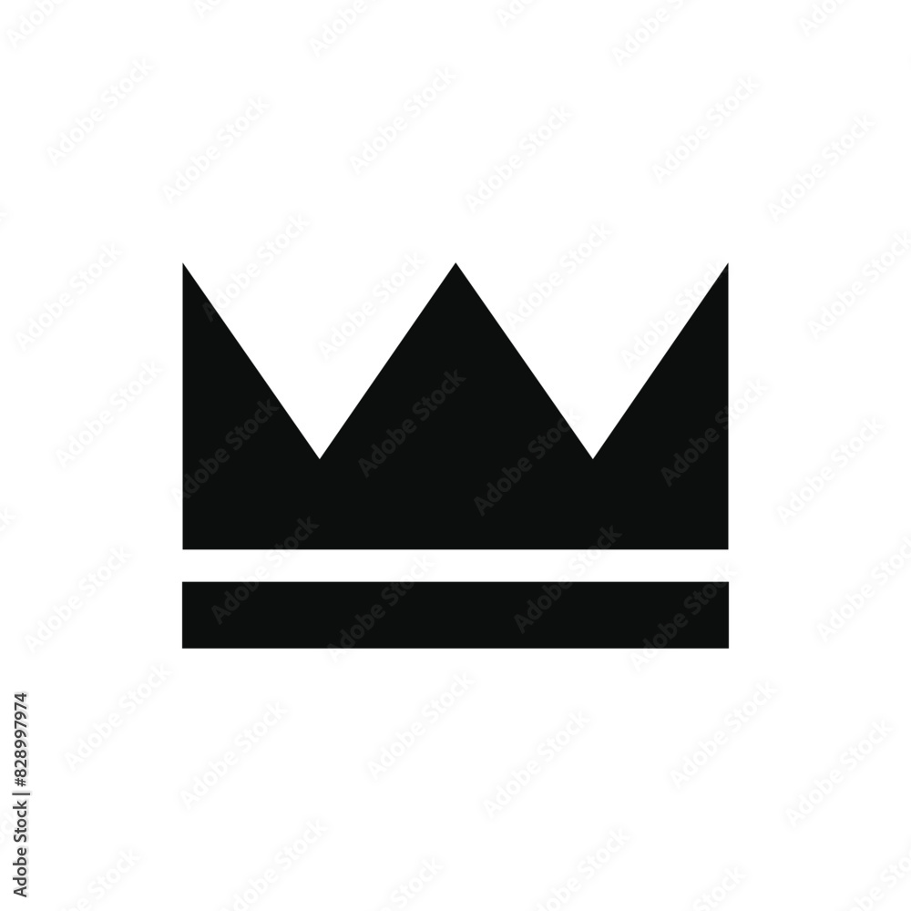 Crown Silhouette Icon and Symbol Flat Vector Transparent Background Crown Silhouette Icon and Symbol Flat Vector Transparent Background