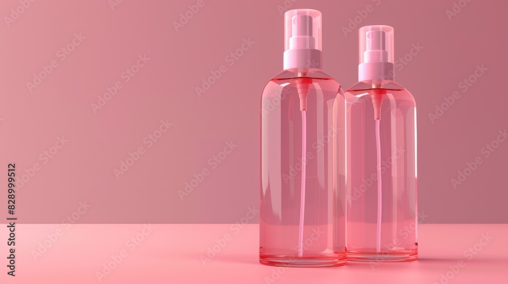 Spray Bottle Graphic. 3D Graphic Design Template for Cosmetic Product Packaging Spray Bottle Graphic. 3D Graphic Design Template for Cosmetic Product Packaging