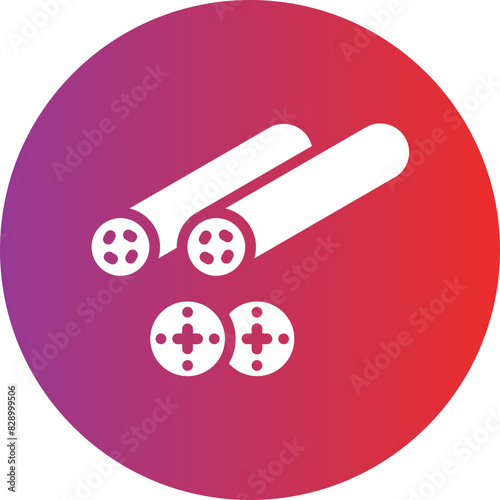 Sushi roll Icon style