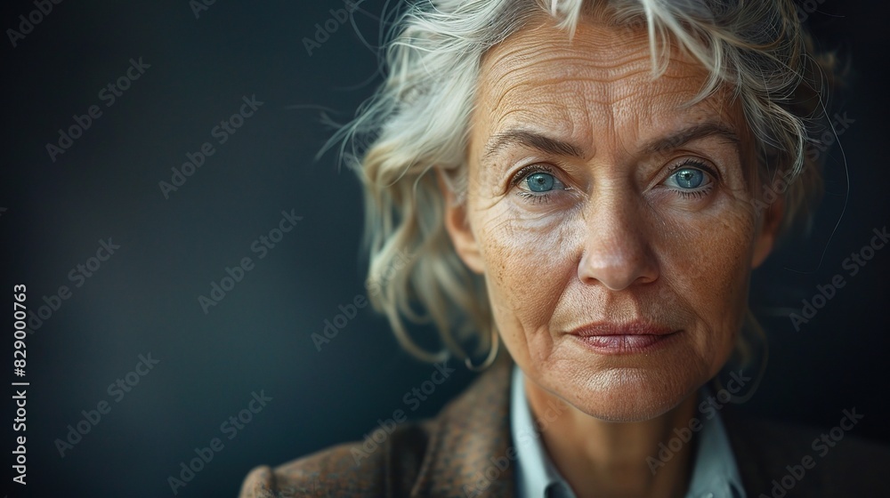 older businesswoman with a determined expression older businesswoman with a determined expression