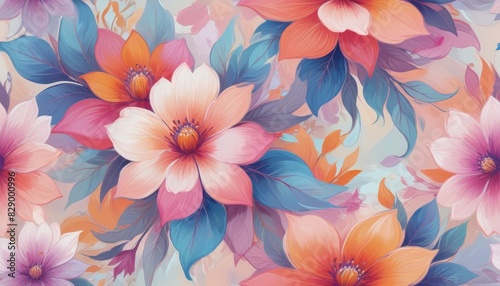 painting-A-vibrant-and-colorful-floral-pattern 