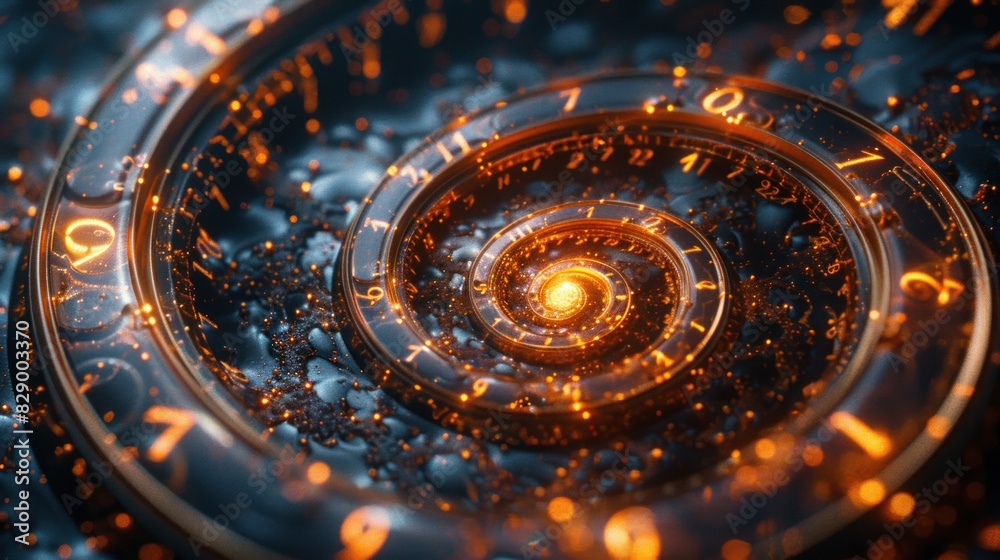 Time Travel Technology Background with the concept of Clocks and Time Machines, Can turn the clock hands. Jump into a time portal in a matter of hours. Traveling in time and space. Time travel fantasy Time Travel Technology Background with the concept of Clocks and Time Machines, Can turn the clock hands. Jump into a time portal in a matter of hours. Traveling in time and space. Time travel fantasy