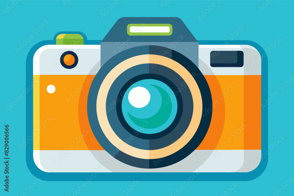 a camera icon with a lens on it, A simple camera equipped with a lens. a camera icon with a lens on it, A simple camera equipped with a lens.