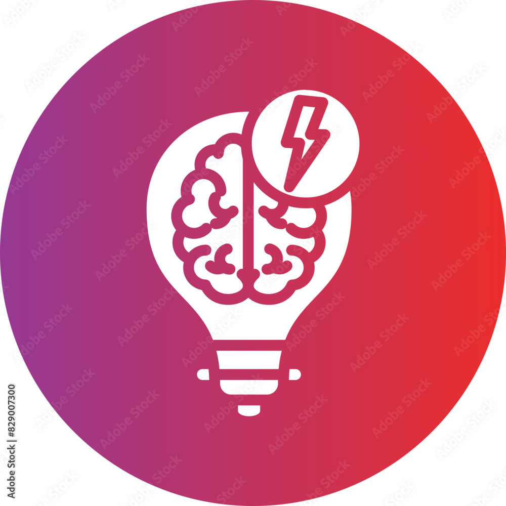 Fototapeta premium BrainStorm Icon Style