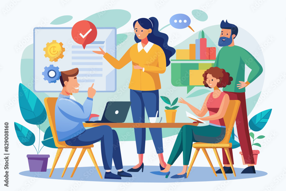 a group of people sitting around a table with laptops, A team of individuals gathered around a tabletop, each equipped with their own laptops. a group of people sitting around a table with laptops, A team of individuals gathered around a tabletop, each equipped with their own laptops.