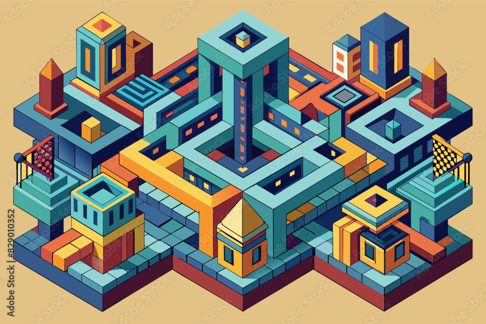 a colorful pixel art of a city, A serving of stew made with beans and corn. a colorful pixel art of a city, A serving of stew made with beans and corn.