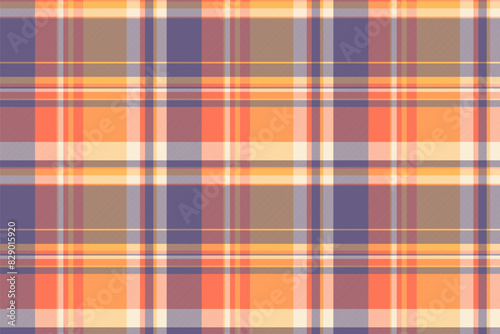 Background check pattern of textile vector texture with a seamless tartan fabric plaid.