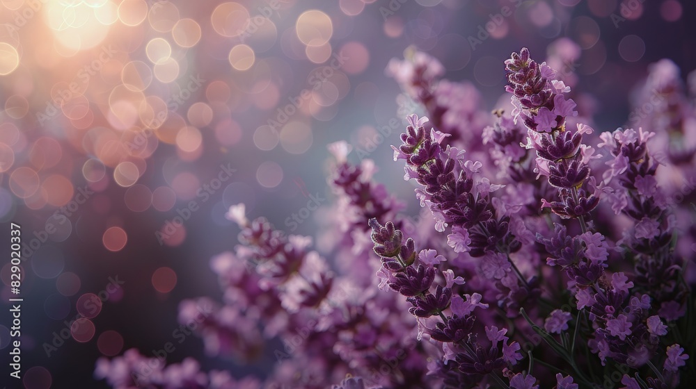 Close Up of a Bunch of Purple Flowers Close Up of a Bunch of Purple Flowers