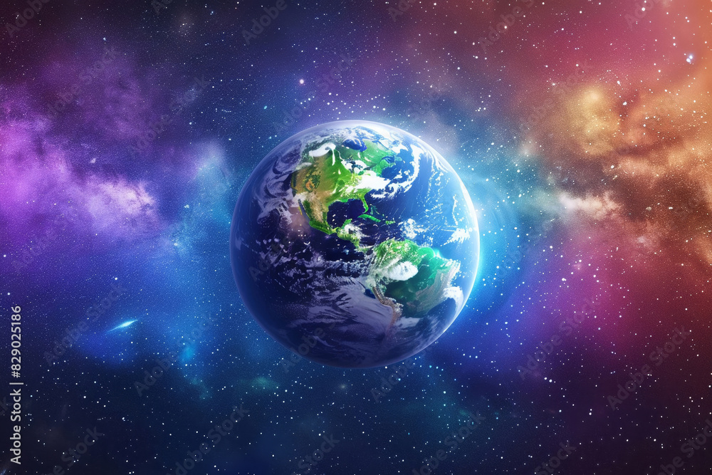 colorful Planet earth colorful Planet earth