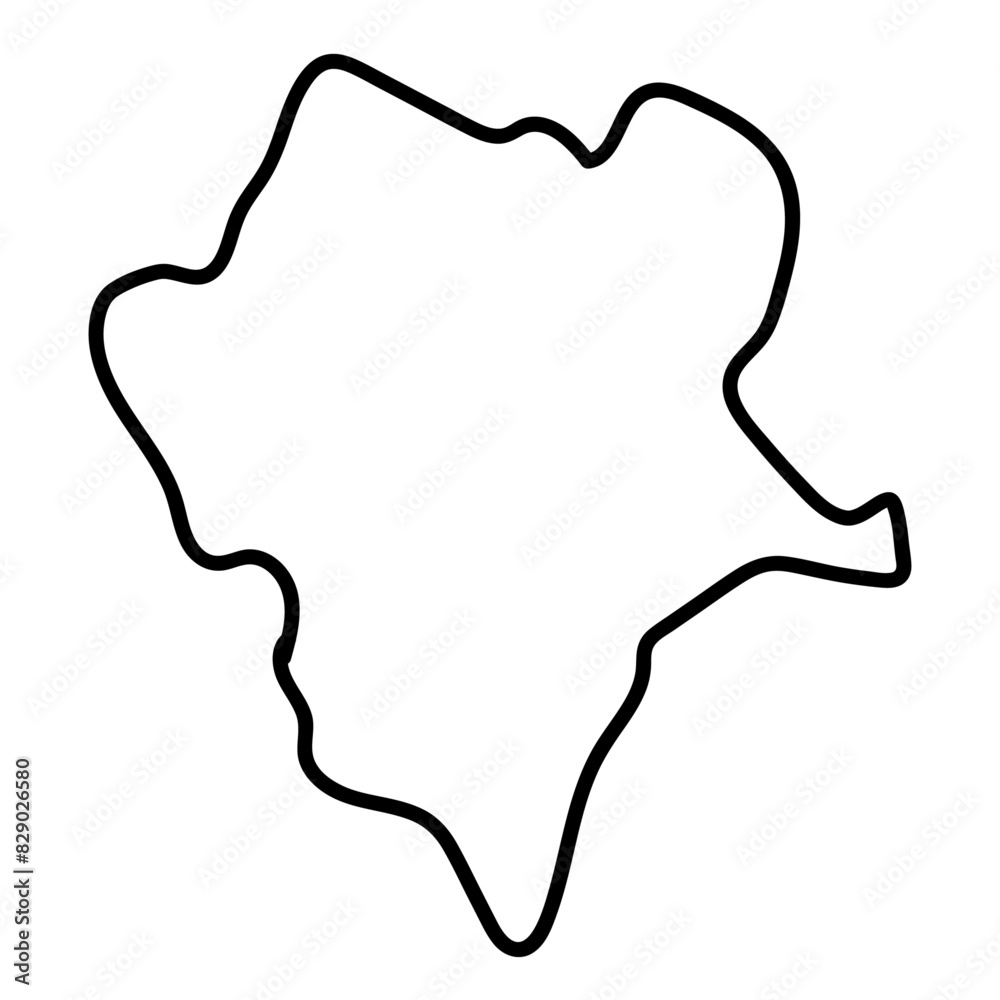 durango  map in line illustration