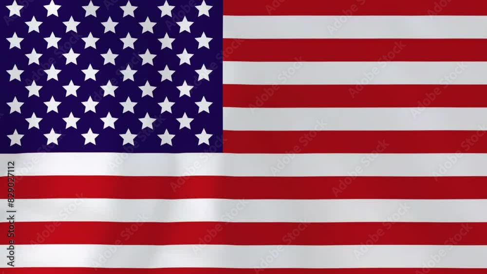 The flag of the United States of America waving Stars and stripes 4th july flag Symbols of democracy and patriotism Animation Slow motion Close-up USA symbol 4k video The flag of the United States of America waving Stars and stripes 4th july flag Symbols of democracy and patriotism Animation Slow motion Close-up USA symbol 4k video