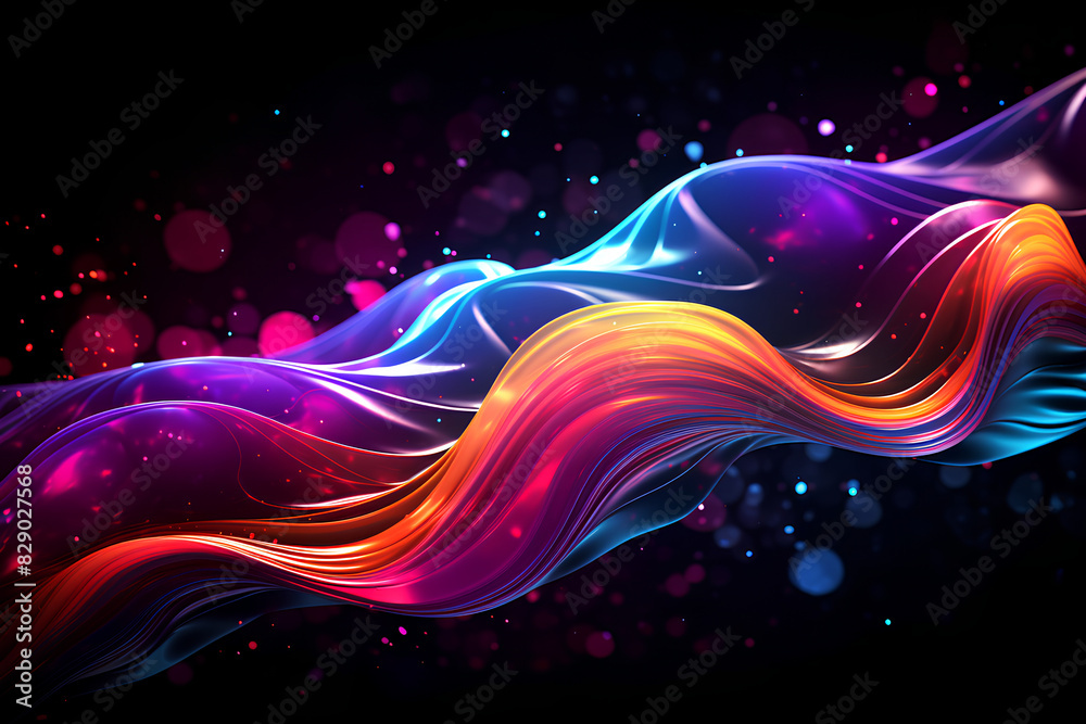 Abstract neon fractal wallpaper with space
Abstract neon fractal wallpaper with space