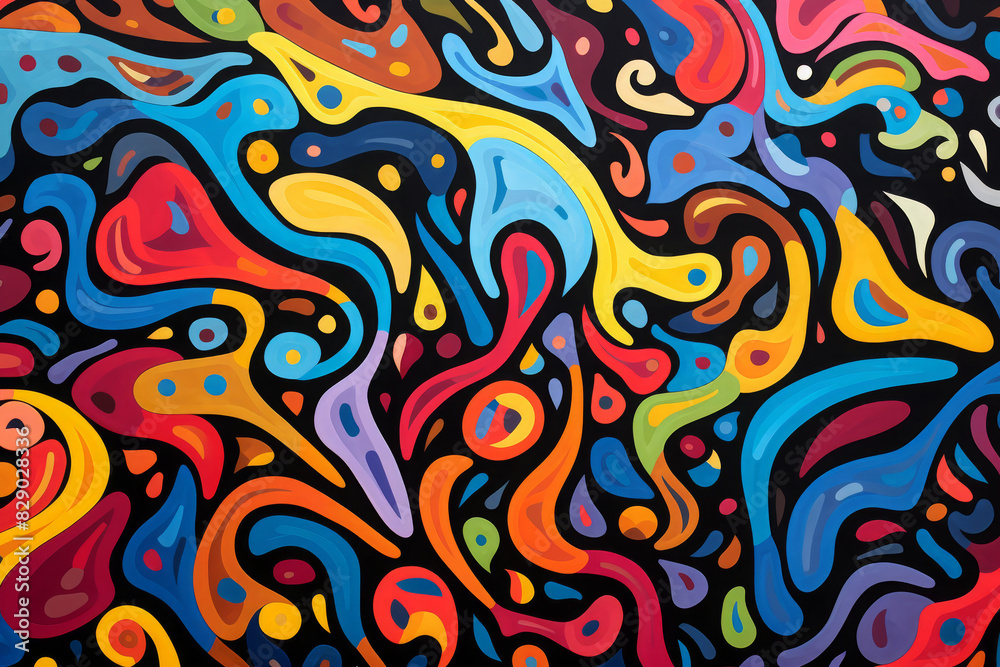 Vibrant Abstract Swirl Pattern Art Vibrant Abstract Swirl Pattern Art