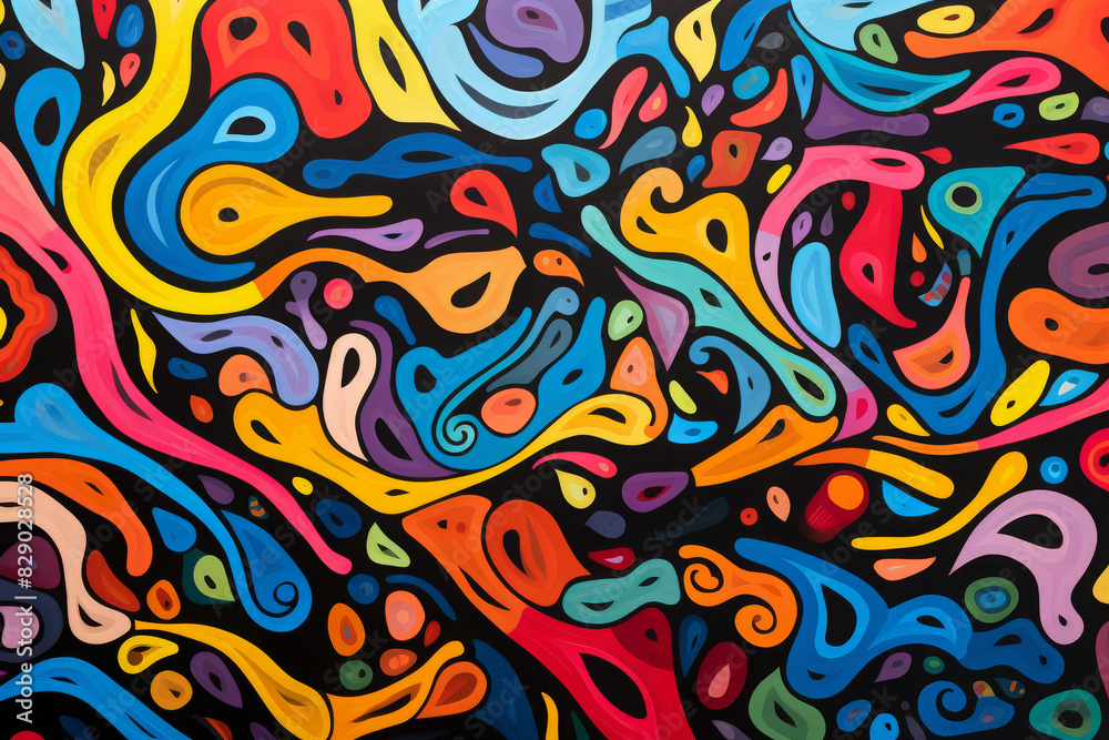 Vibrant Abstract Swirl Pattern Art Vibrant Abstract Swirl Pattern Art