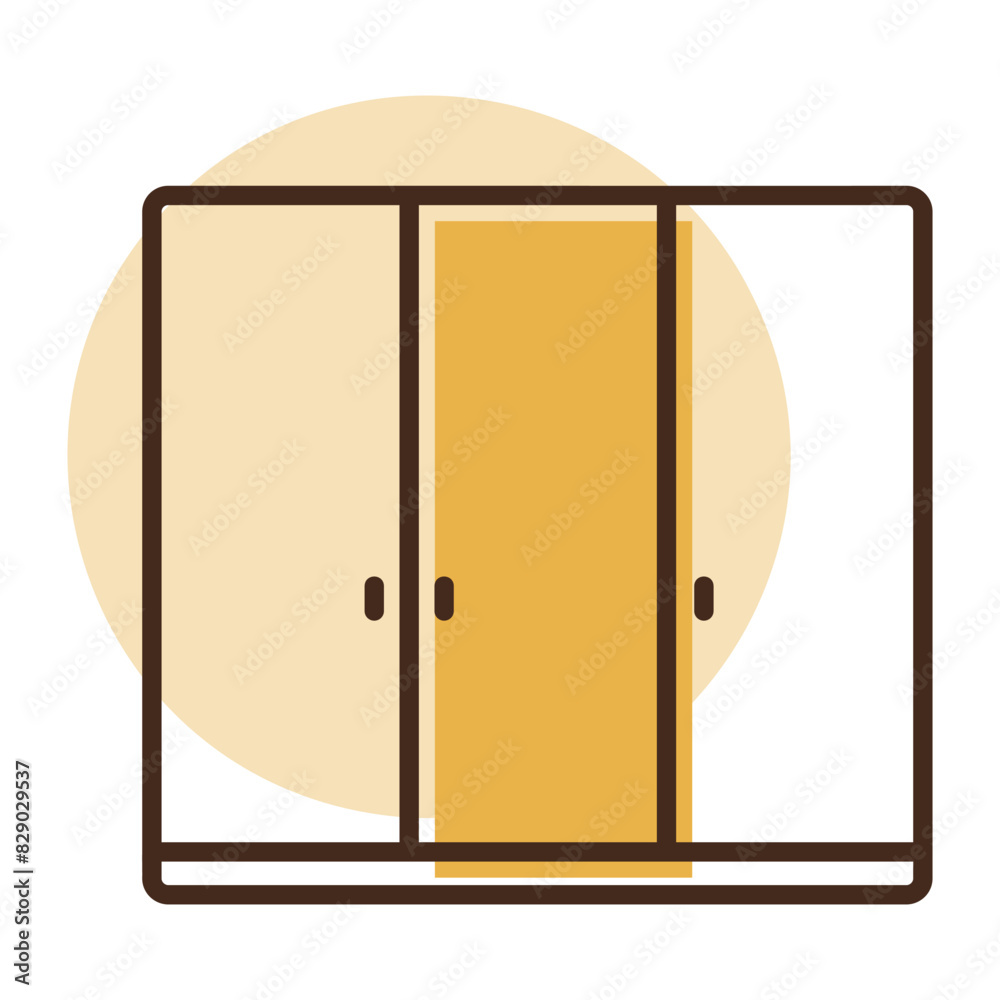 Cupboard vector icon. Furniture sign Cupboard vector icon. Furniture sign