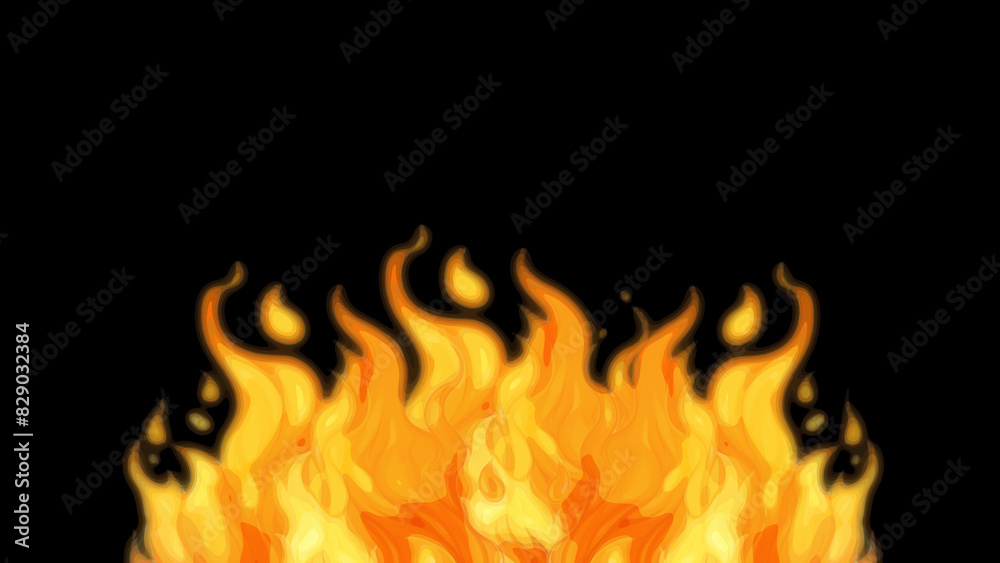 Orange flames on a black background. Ideal for branding, marketing, and creative projects. Represents energy, passion, and modern aesthetics. Suitable for tech companies and creative agencies. Orange flames on a black background. Ideal for branding, marketing, and creative projects. Represents energy, passion, and modern aesthetics. Suitable for tech companies and creative agencies.