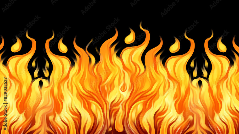 Orange flames on a black background. Ideal for branding, marketing, and creative projects. Represents energy, passion, and modern aesthetics. Suitable for tech companies and creative agencies. Orange flames on a black background. Ideal for branding, marketing, and creative projects. Represents energy, passion, and modern aesthetics. Suitable for tech companies and creative agencies.