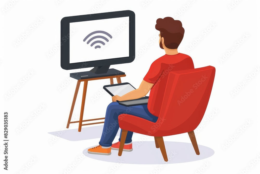 Young woman using laptop for online education, connected to Wi Fi, emphasizing the role of wireless tech in learning and personal development Young woman using laptop for online education, connected to Wi Fi, emphasizing the role of wireless tech in learning and personal development