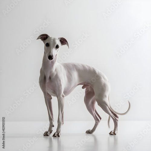 isolated italian greyhound