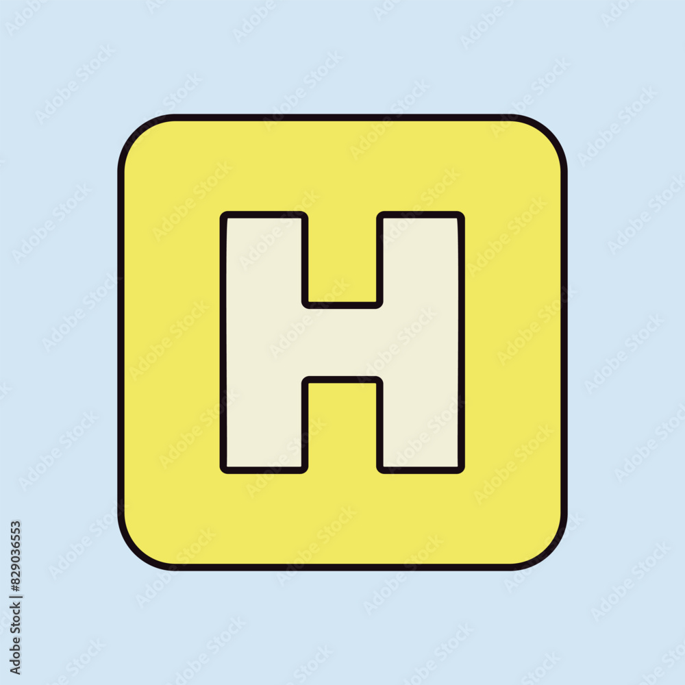 Hospital vector icon. Medical sign Hospital vector icon. Medical sign