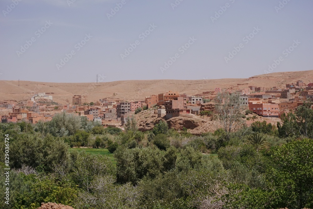 Fototapeta premium Village in the Dades Gorges Morocco North Africa