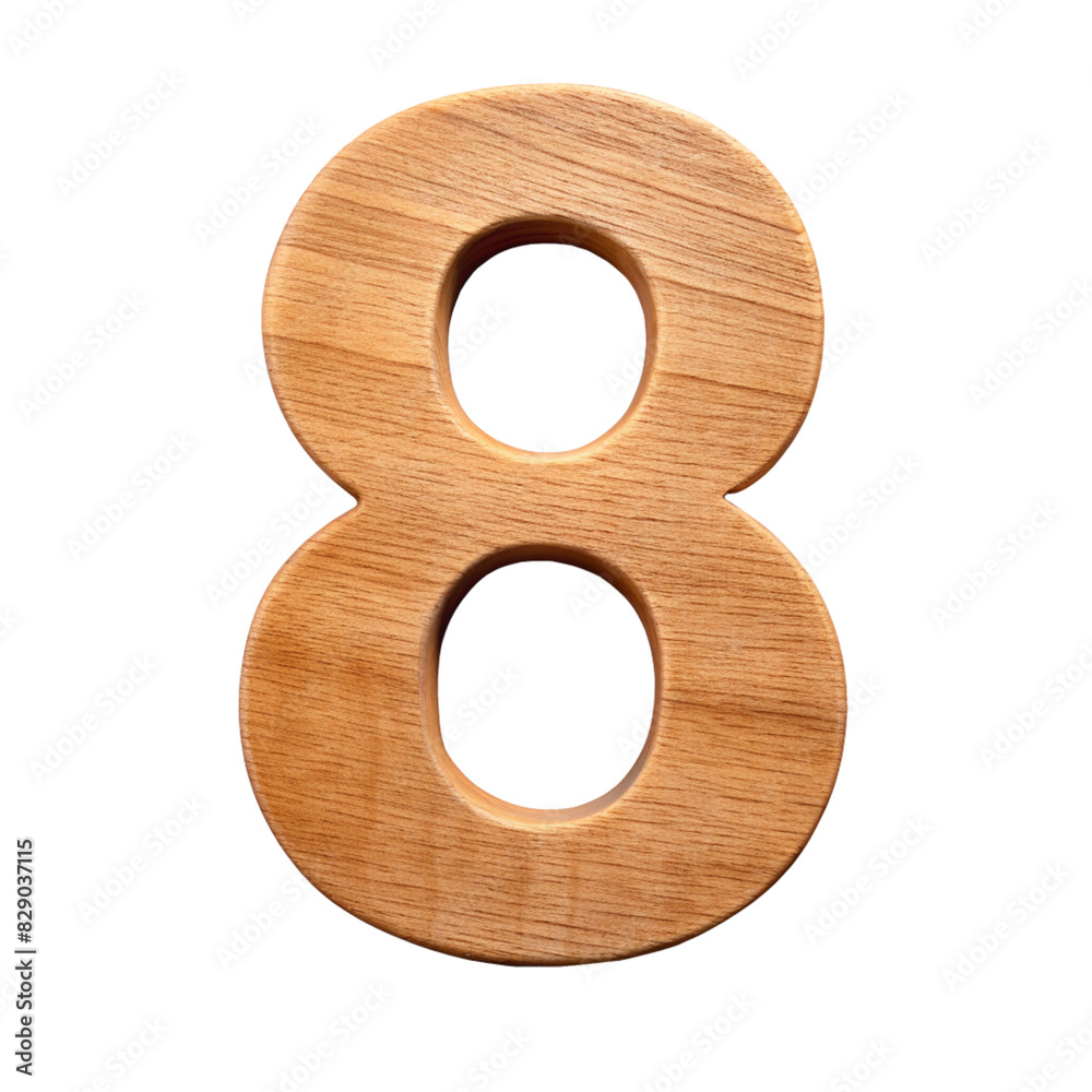 High-Resolution Wooden Number 8 cut out isolated PNG transparent High-Resolution Wooden Number 8 cut out isolated PNG transparent