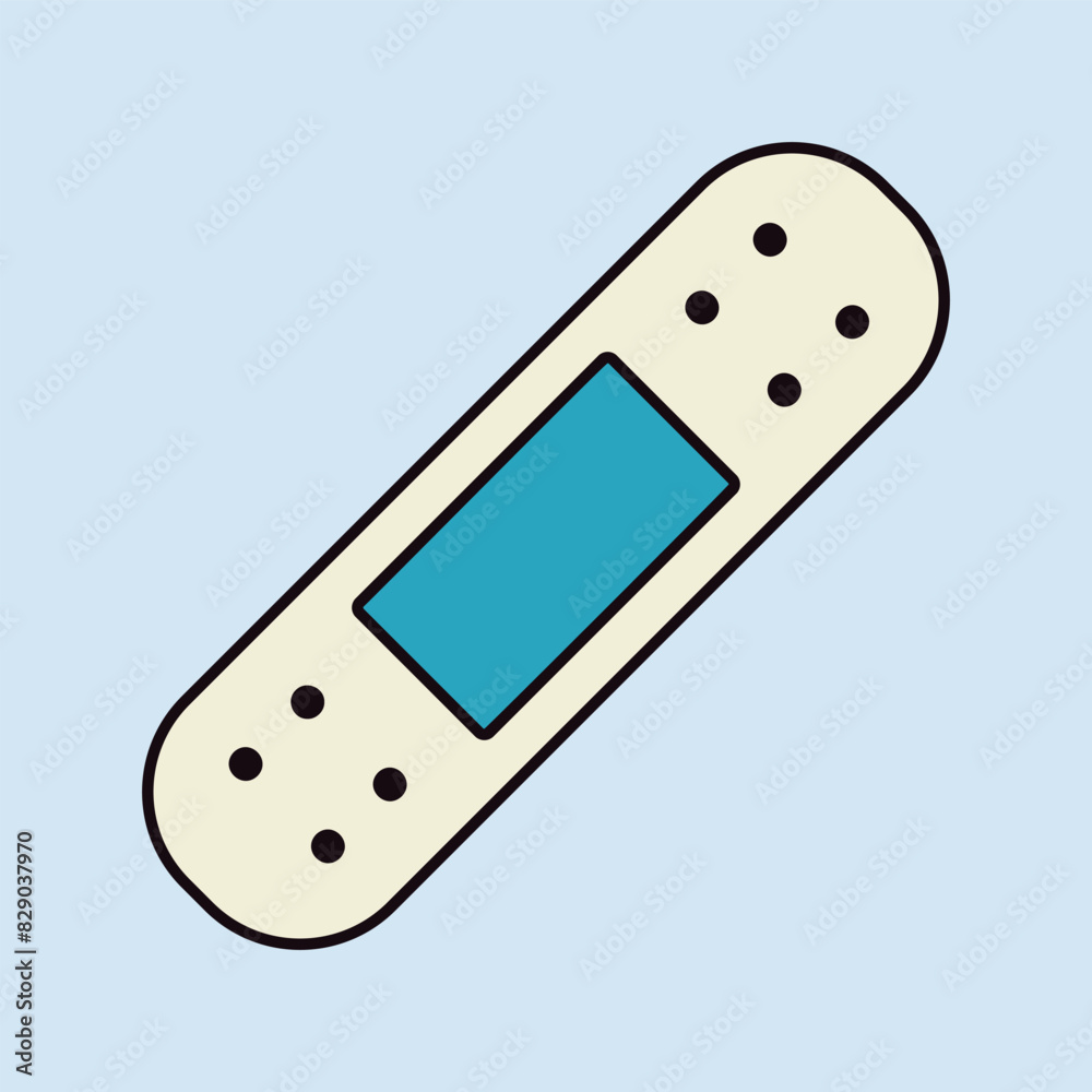 Adhesive plaster vector icon. Medical sign Adhesive plaster vector icon. Medical sign