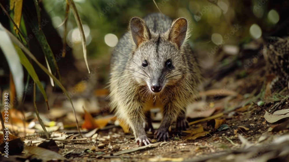 A detailed shot of a small animal on the ground, perfect for nature and wildlife themes A detailed shot of a small animal on the ground, perfect for nature and wildlife themes