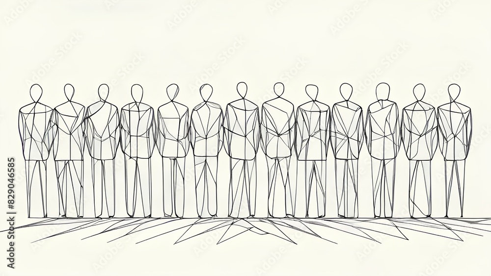 Naklejka premium nations unity people composition