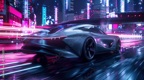 Futuristic Concept Car: Speeding into Tomorrow