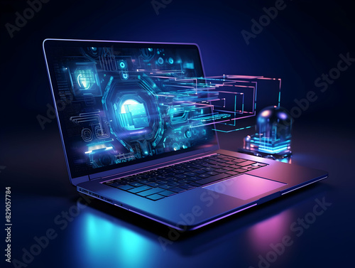 Wallpaper Mural Internet and data mining technology, Acceleration of digital and Internet processes, Abstract technology chip processor background, Communication technology for internet business. Torontodigital.ca