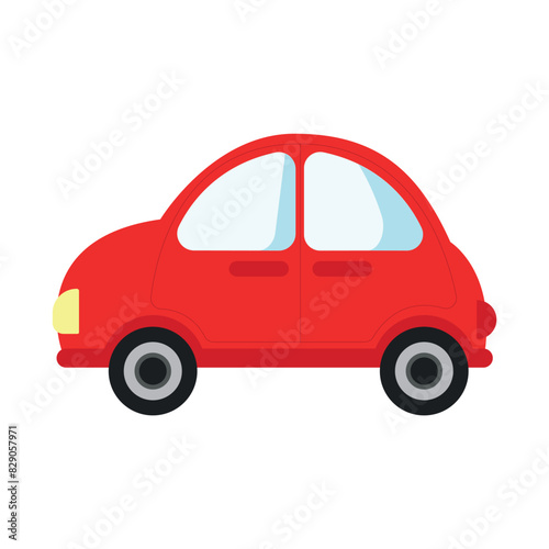 Toy Car. Cartoon Vector Illustration.