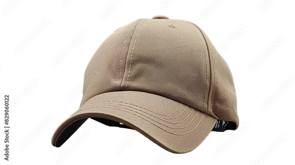 Baseball cap with transparent bottom and overhang.
Baseball cap with transparent bottom and overhang.