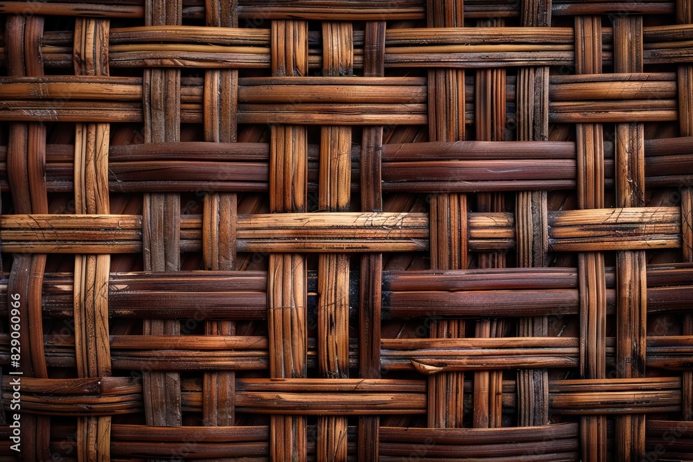 Brown Wicker Rattan Texture Horizontal Background Close up Brown Wicker Rattan Texture Horizontal Background Close up