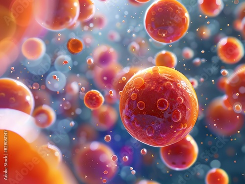 Astaxanthin Cellular Protection in a vibrant illustration