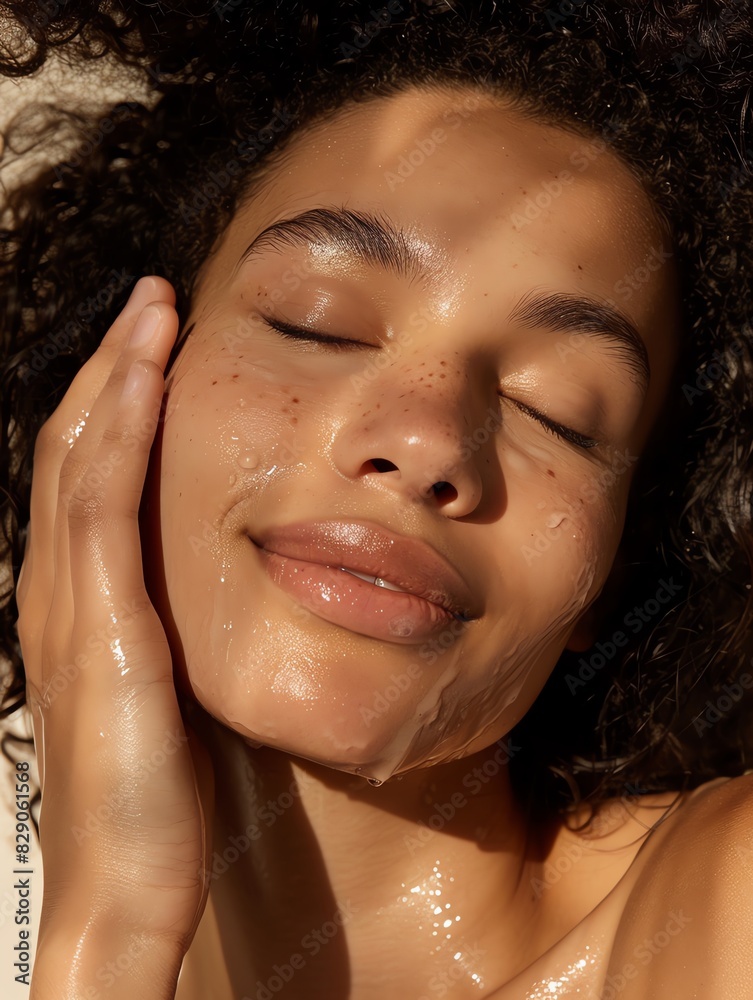 Naklejka premium Glycerin and Deep Moisturization A deep dive into glycerininfused hydration for skin