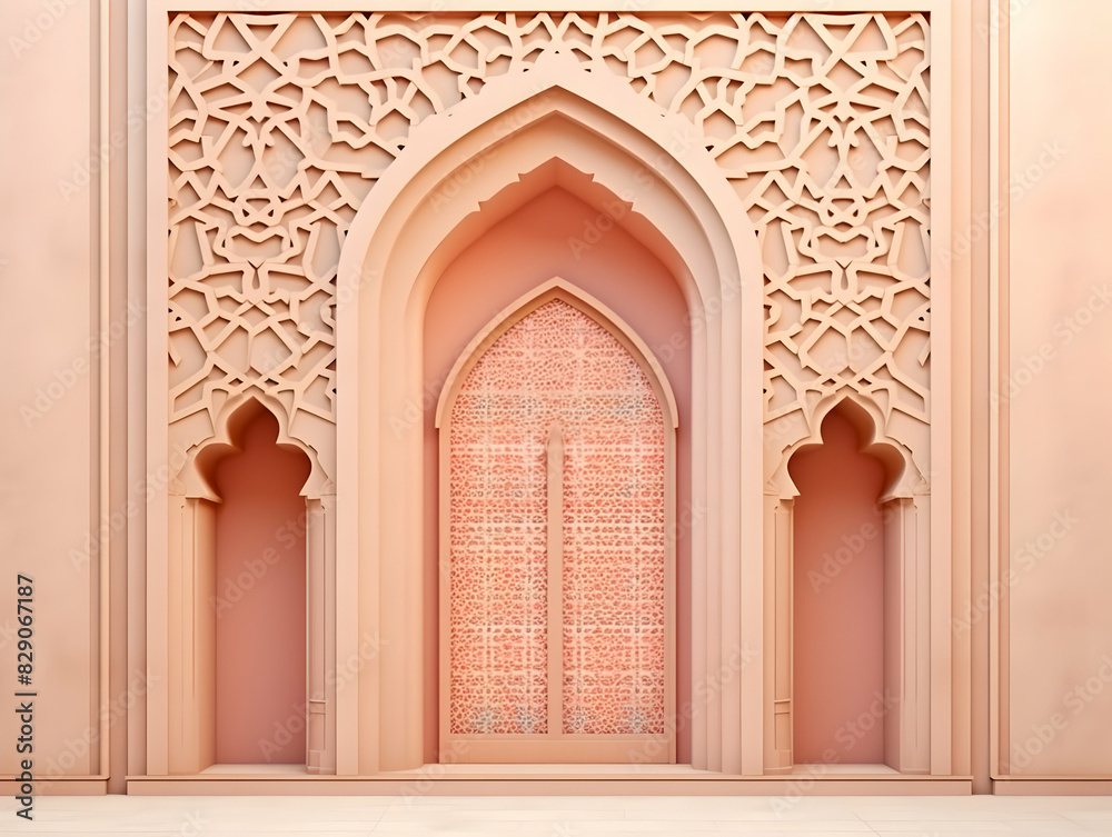 Islamic background with crescent and lantern, Ramadan and Eid Background, Islamic traditional ornamental photo and background, Muslim holiday Design Islamic background with crescent and lantern, Ramadan and Eid Background, Islamic traditional ornamental photo and background, Muslim holiday Design