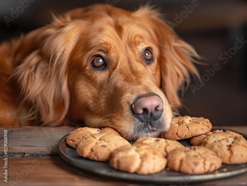 The Mischievous Pooch and the Tempting Treats. Generative AI