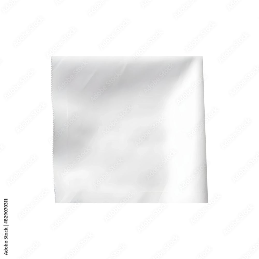 White Napkin (PNG) isolated on transparent background White Napkin (PNG) isolated on transparent background