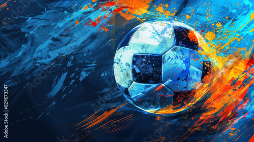 Football 2024 in Germany pattern background	
