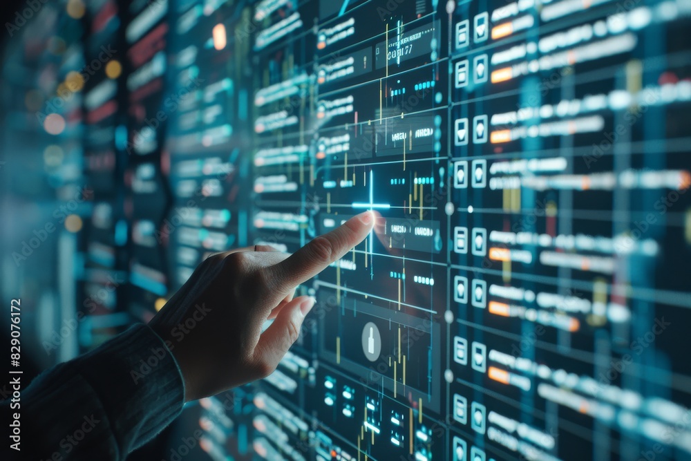 Technical expert analyzing server hardware in a data center, epitomizing hands-on management in digital infrastructure. Technical expert analyzing server hardware in a data center, epitomizing hands-on management in digital infrastructure.
