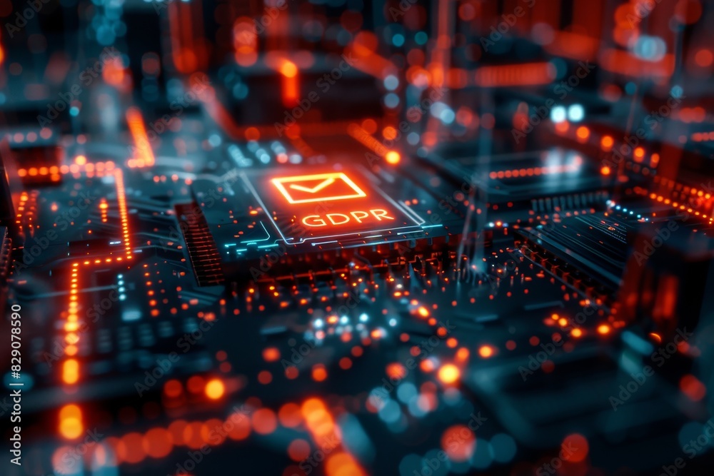 High-tech digital shield amidst vibrant red electronic circuits, emphasizing advanced cybersecurity measures in a networked environment. High-tech digital shield amidst vibrant red electronic circuits, emphasizing advanced cybersecurity measures in a networked environment.