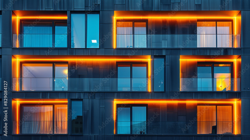 Discover the art of facade lighting in architectural construction,generative ai Discover the art of facade lighting in architectural construction,generative ai