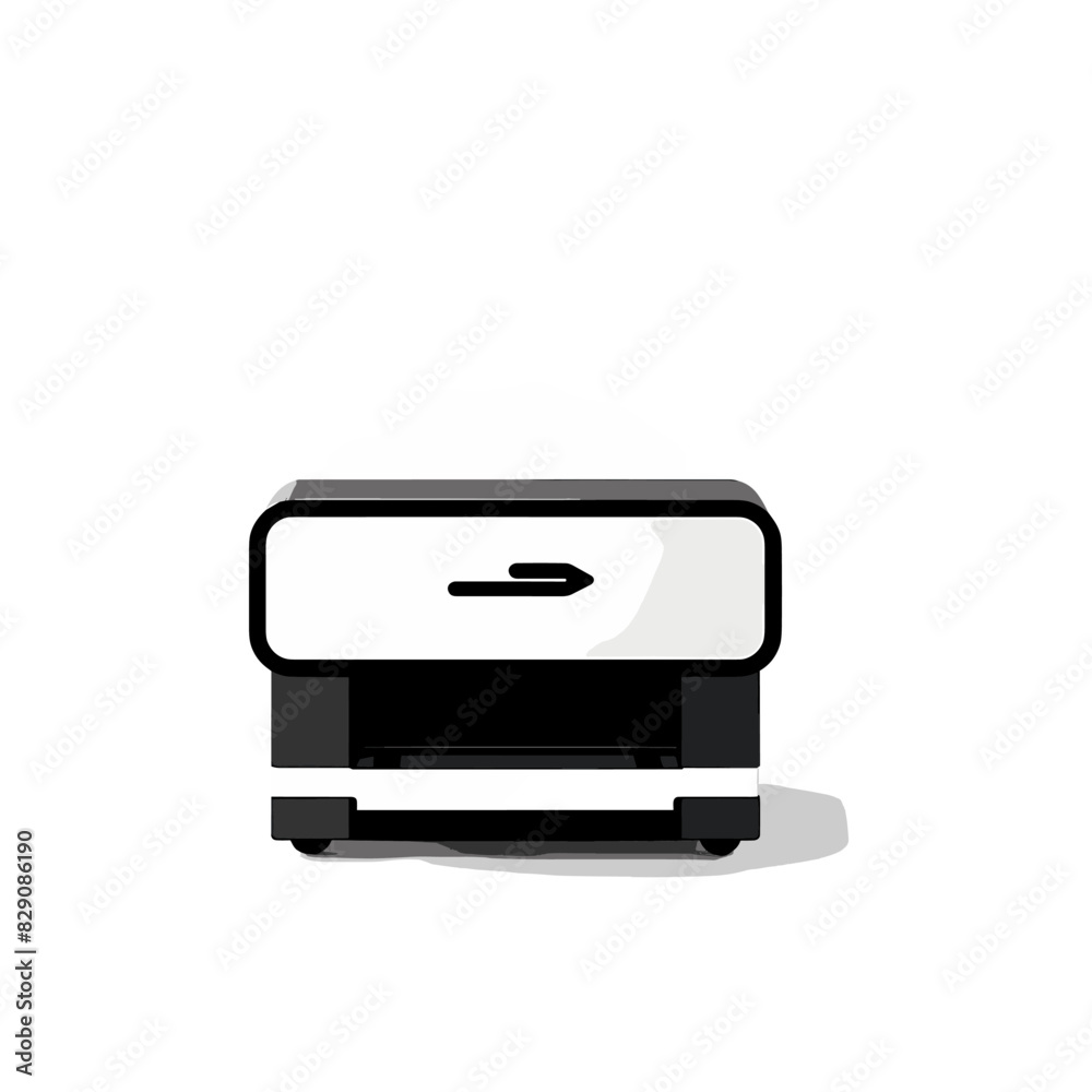 a black and white printer that is on a white background a black and white printer that is on a white background