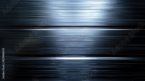 Abstract background of sleek polished black metal texture photo